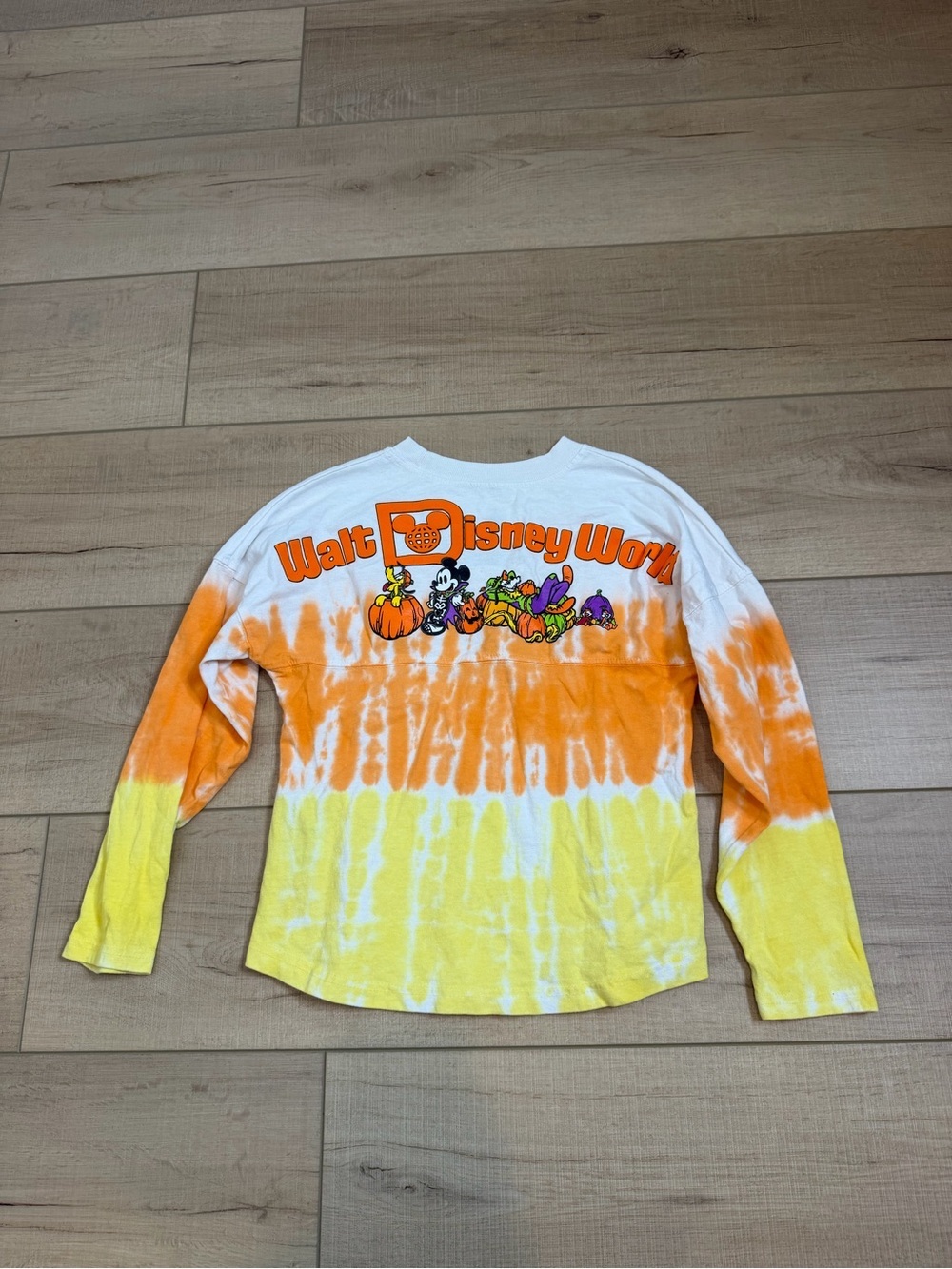 Disney Spirit Jersey Girls 5/6 Halloween Candy Corn Tie Dye Walt Disney World